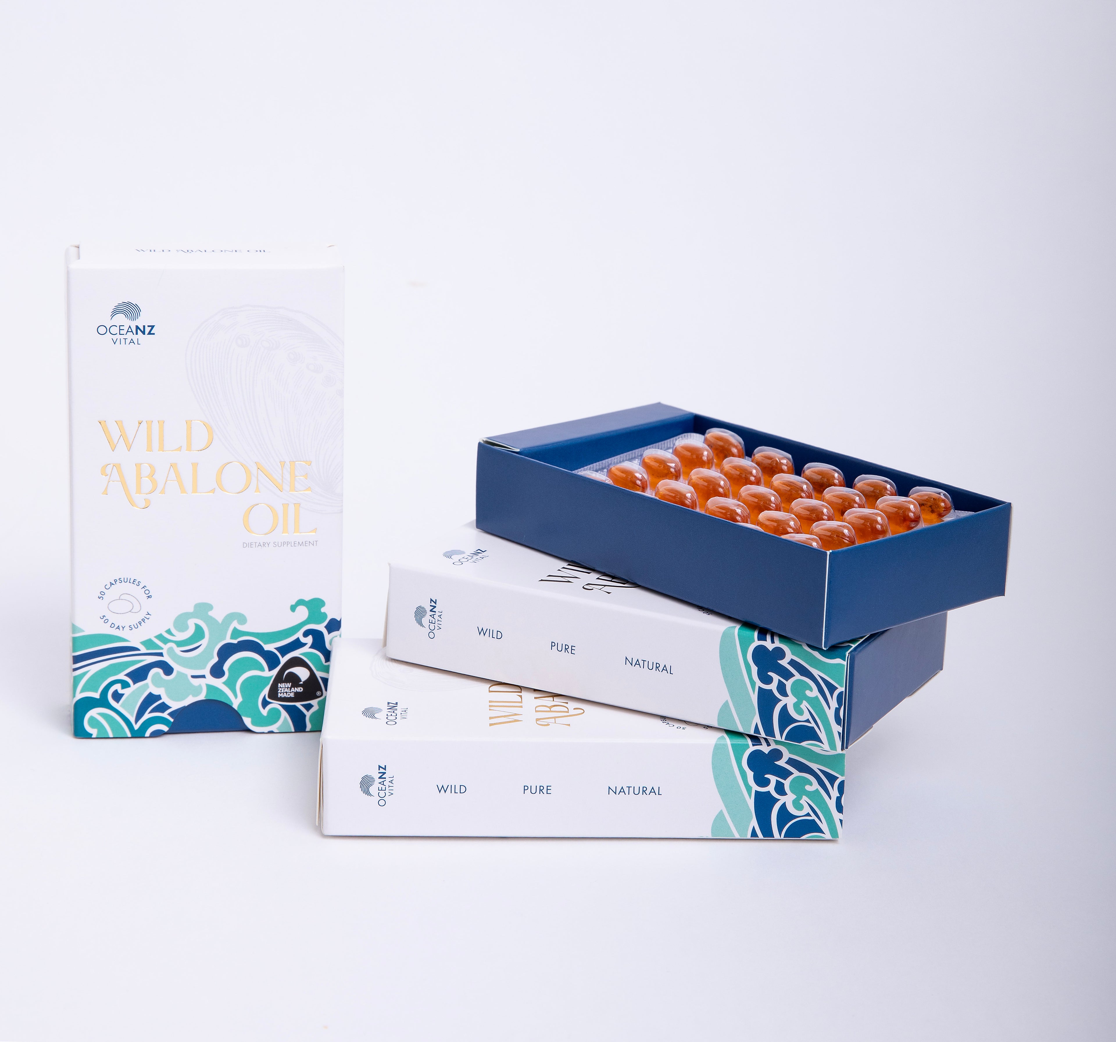 Wild NZ Abalone Oil (3 Boxes)
